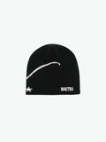 INITIAL BEANIE - BLACK