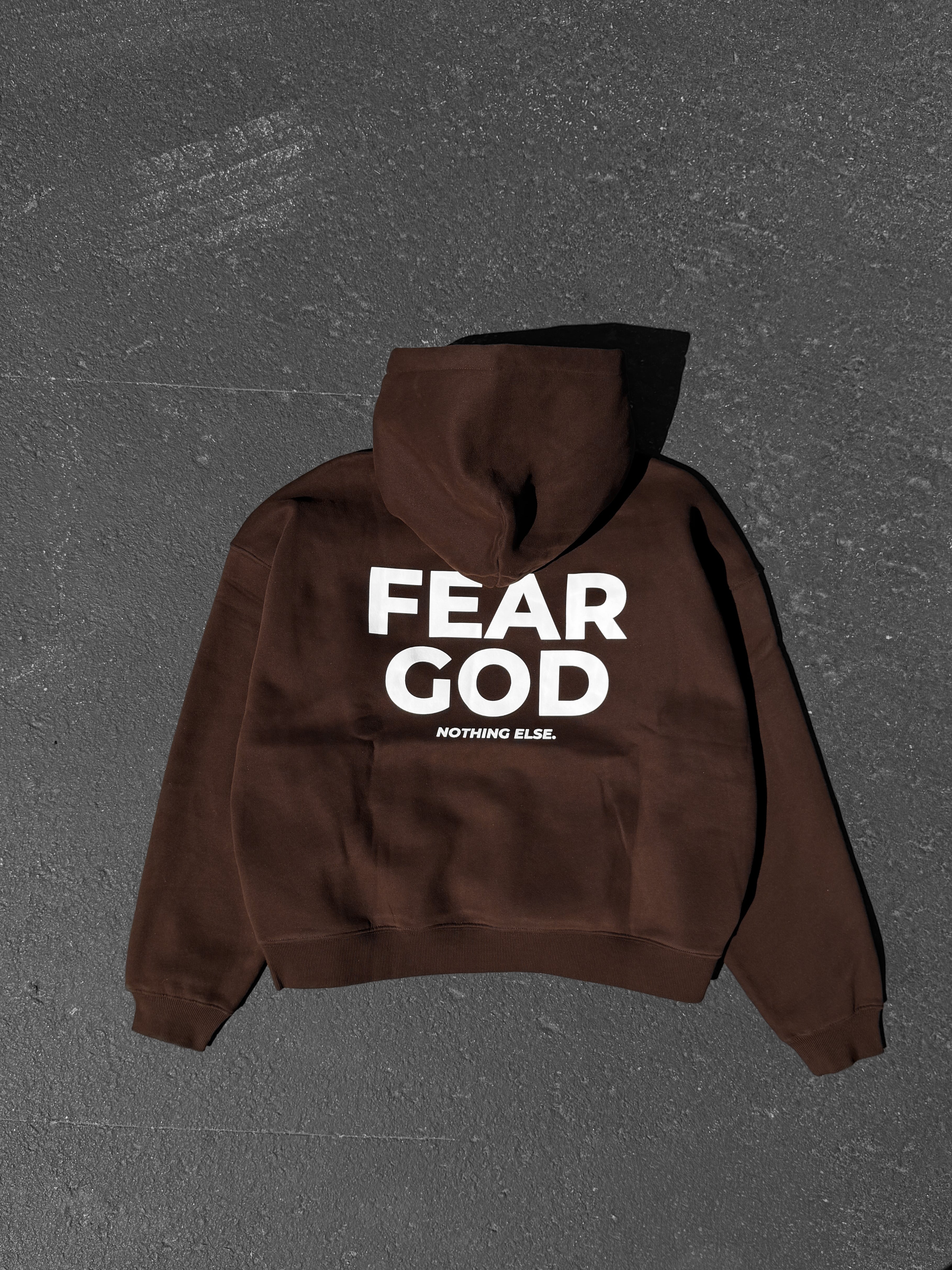 FEAR GOD HOODIE - COFFEE