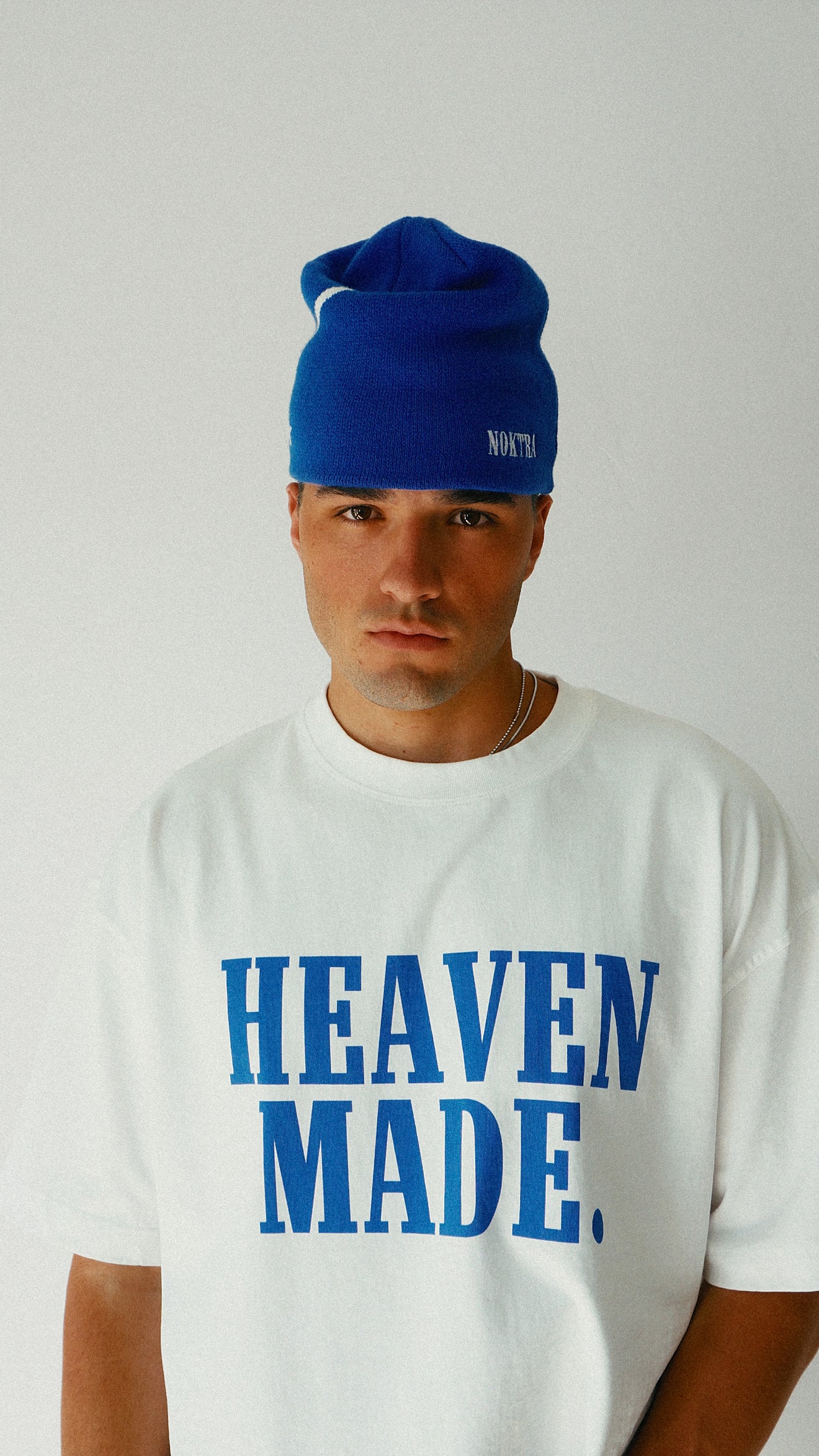 INITIAL BEANIE - BLUE