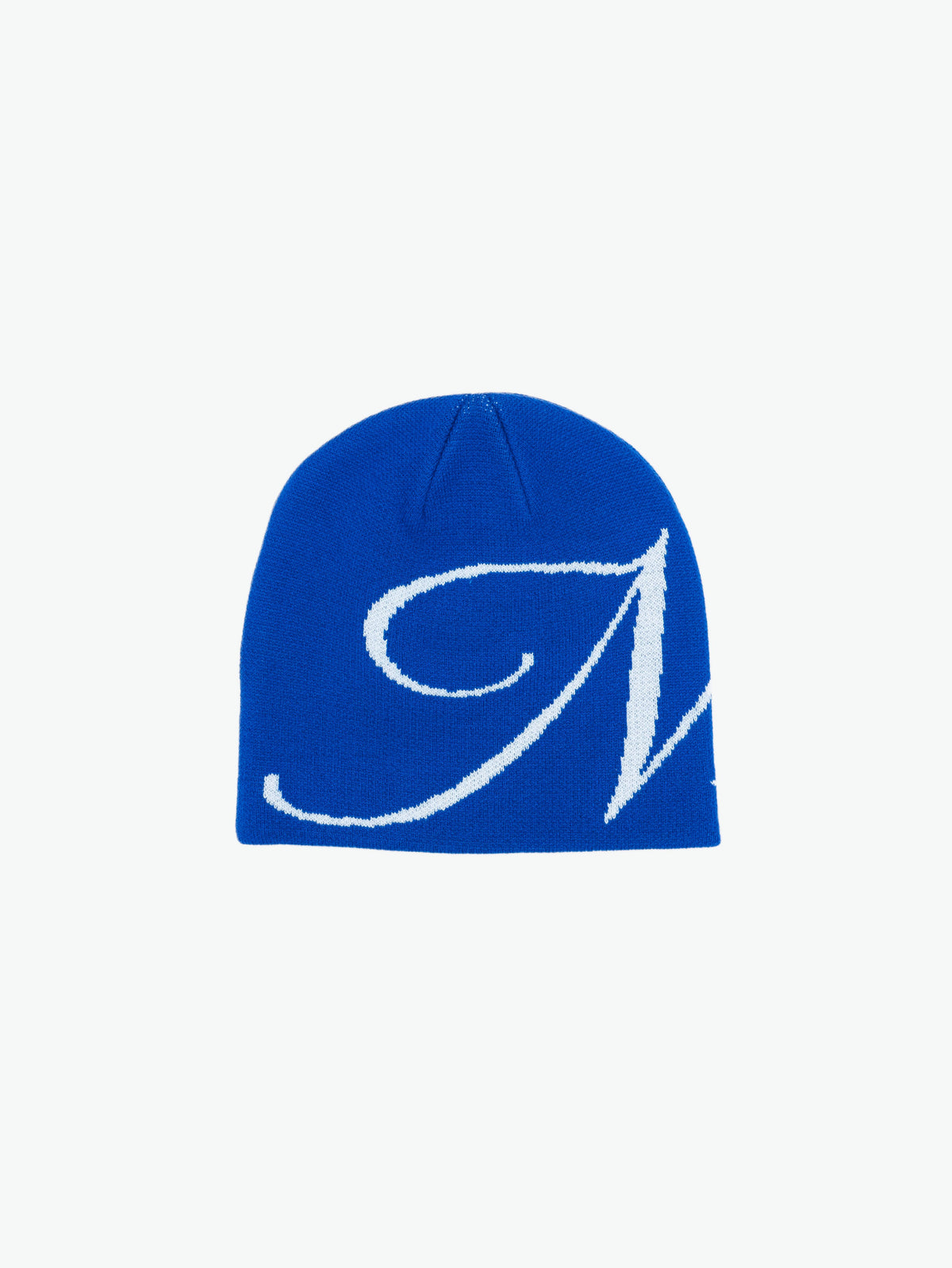 INITIAL BEANIE - BLUE