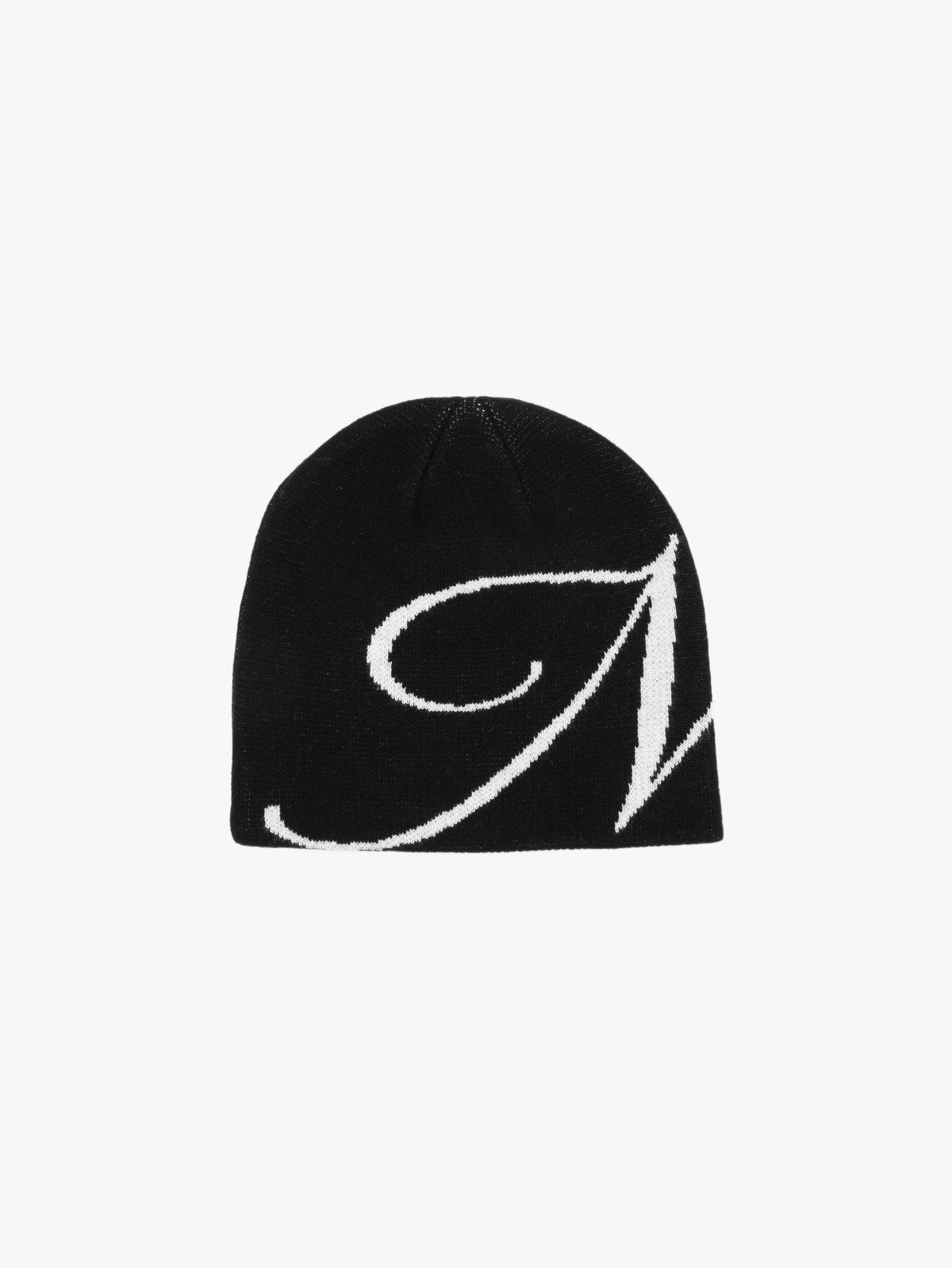 INITIAL BEANIE - BLACK
