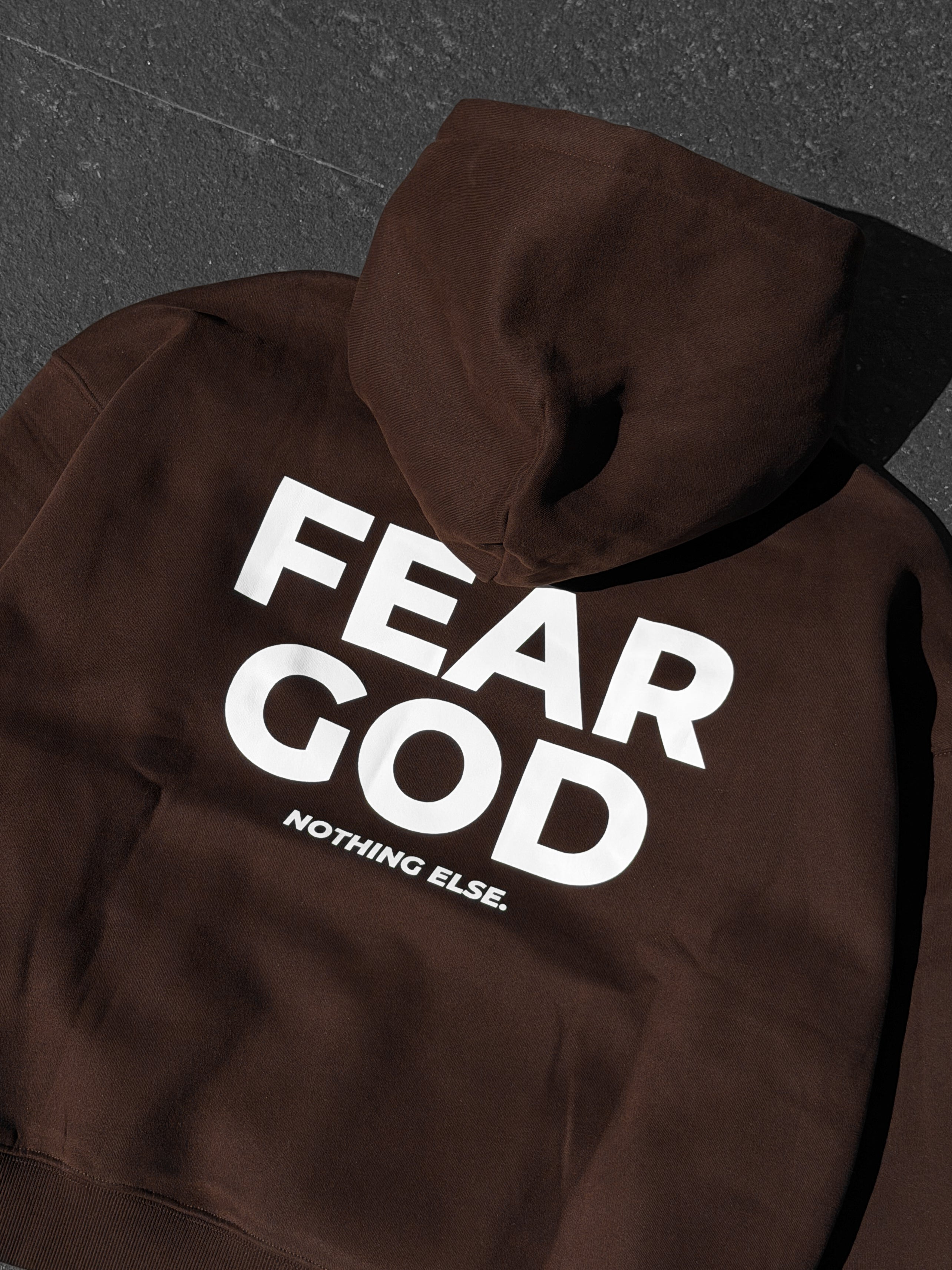 FEAR GOD HOODIE - COFFEE